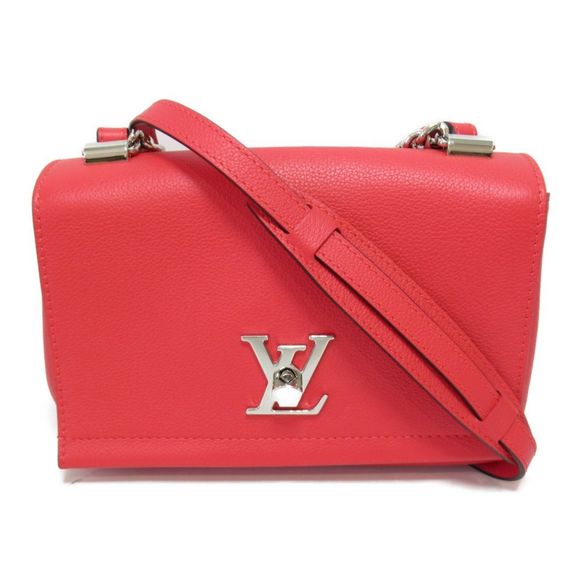 Louis Vuitton LockMe 2 BB 2-Way Shoulder Bag Leather Red - Picture 1 of 8